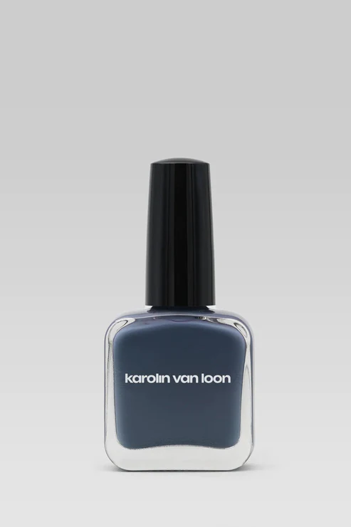 KAROLIN VAN LOON 06 Bleu Cendré Vernis à Ongles