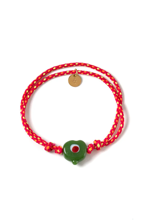 SORBET ISLAND - Bracelet Coeur en Verre Dark Green
