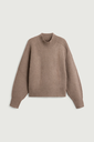 SOEUR Pull Flamand Beige Noisette Chiné