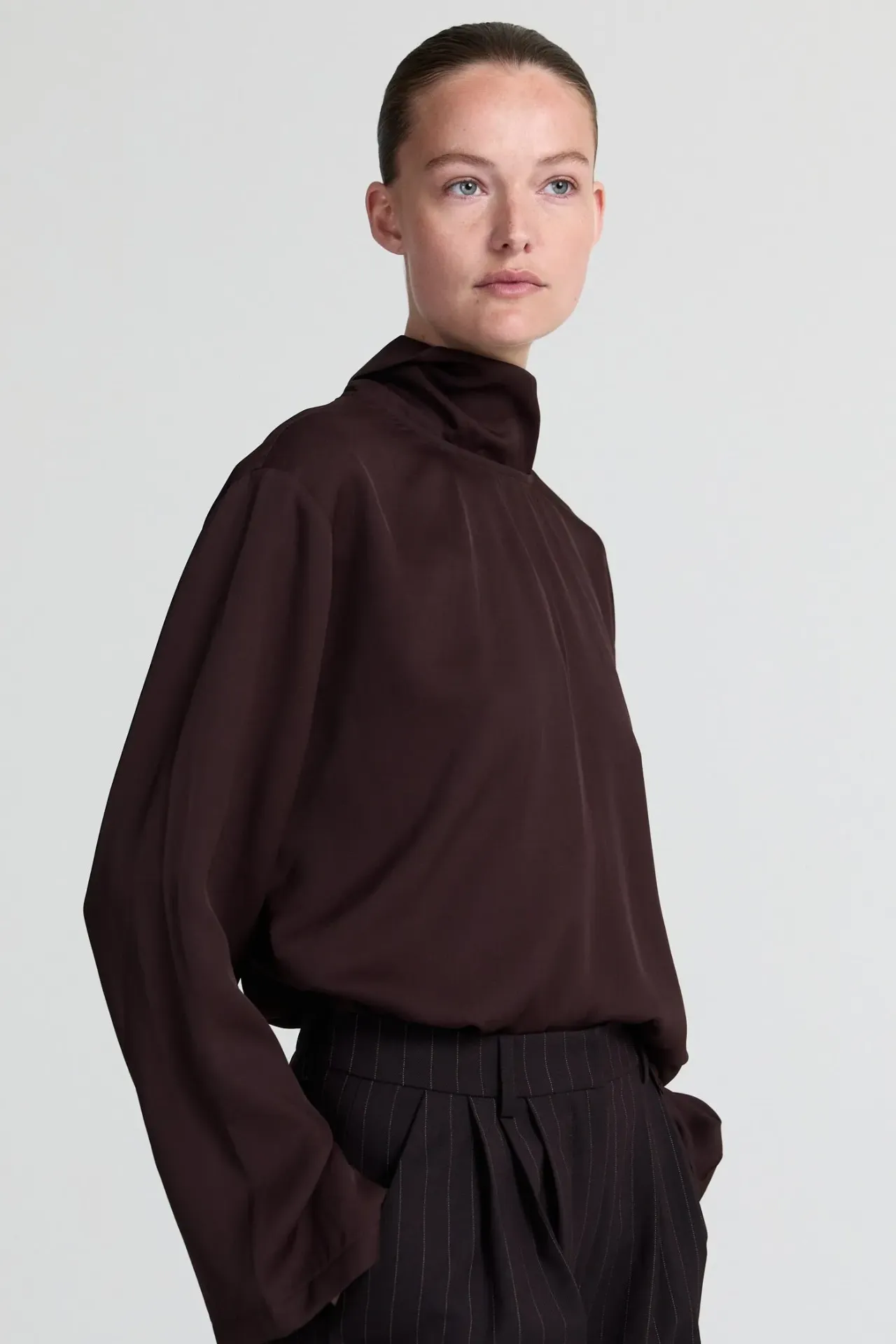 LIVTHELABEL Blouse Emilia Brown (34)