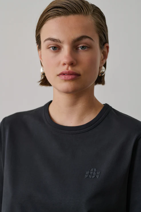 SOEUR T-Shirt Eileen Col Rond Coton Dark Navy