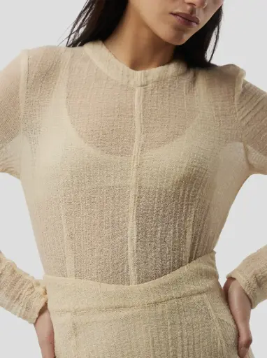 [AW25] HEIMSTONE - Top Cooper en Voile Salé Sable