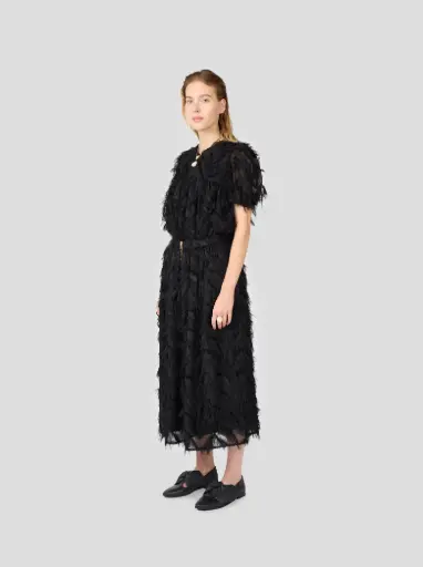 [AW25] HEIMSTONE - Blouse Gaya Plumes Noires