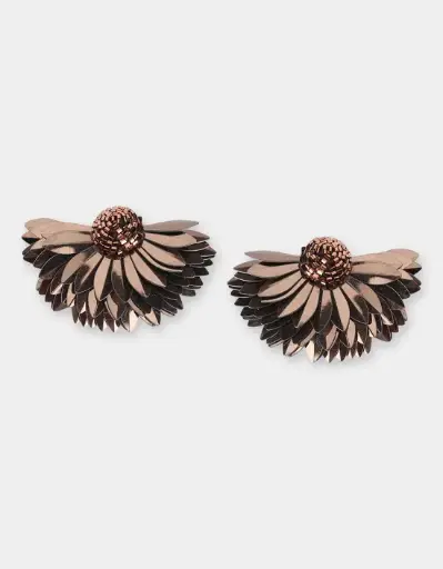[Bijoux] OLIVIA DAR Boucles d'Oreilles Margold Chocolat Bronze