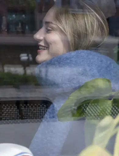 [AW25] LULAH Echarpe Mohair Fluffy Tassels Dark Denim