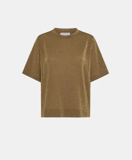 [AW25] MOMONI T-Shirt Iora Jersey Lurex Sigaro