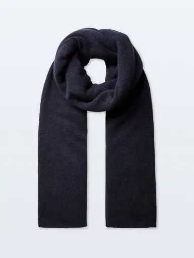 [AW25] WHITE + WARREN Echarpe Cachemire Travel Wrap Deep Navy