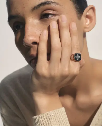 [Bijoux] PASCALE MONVOISIN Bague Bowie N°2 Black Diamond