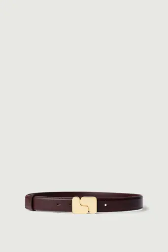 [Intemporel] SOEUR Ceinture Ninon Cuir Glacé Chocolat