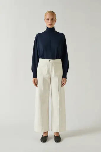 [AW25] SOEUR Pantalon Harry en Toile de Coton Craie