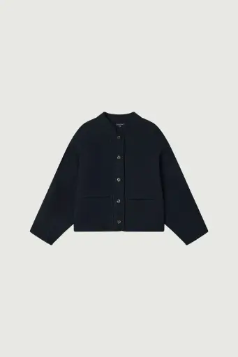 [AW25] SOEUR - Olympe Veste en Laine Bouillie Navy