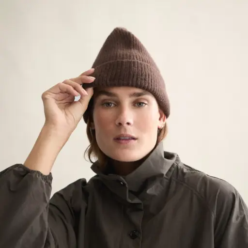 [AW25] LE BONNET AMSTERDAM Bonnet Laine d'Agneau & Caregora Gingerbread