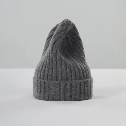 [AW25] LE BONNET AMSTERDAM Le Grand Bonnet Laine d'Agneau & Caregora Slate Grey